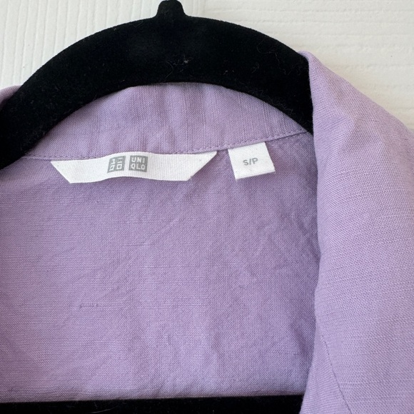 Uniqlo Lilac Short Sleeve Blouse - Picture 5 of 5